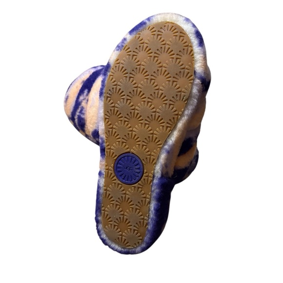 UGG Fluff Yeah Slide Sling Back Sandals in Purple/Pink Tie-Dye Size 7 — SASSY!!! - Picture 8 of 8